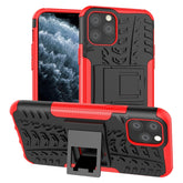 Tire Texture TPU + PC Shockproof Case with Holder, For iPhone 11 Pro, For iPhone 11