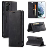 AutSpace A01 Retro Skin-feel Crazy Horse Texture Horizontal Flip Leather Case with Holder & Card Slots & Wallet & RFID, For Samsung Galaxy S21 5G, For Samsung Galaxy A52 5G / 4G