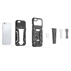 War Chariot Series Armor All-inclusive Shockproof PC + TPU Protective Case with Invisible Holder