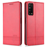 AZNS Magnetic Calf Texture Horizontal Flip Leather Case with Card Slots & Holder & Wallet, For Huawei P smart 2021, For Huawei Y7a, For Huawei Enjoy 20 SE 4G