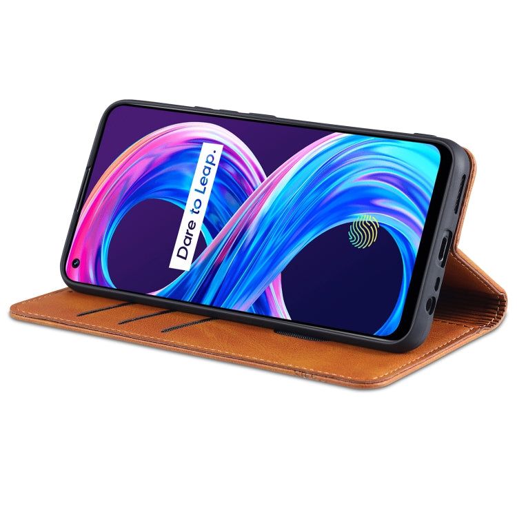 AZNS Magnetic Calf Texture Horizontal Flip Leather Case with Card Slots & Holder & Wallet, For OPPO Realme 8 / 8 Pro, For Xiaomi Mi 11 Pro AZNS Magnetic Calf Texture Horizontal Flip Leather Case with Card Slots & Holder & Wallet, For OPPO Realme 8 / 8 Pro, For Xiaomi Mi 11 Pro