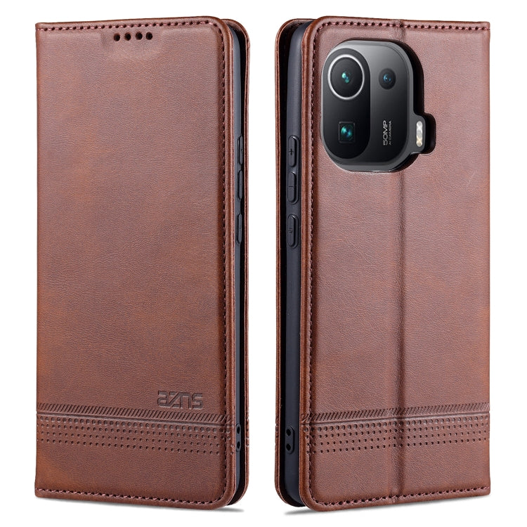 AZNS Magnetic Calf Texture Horizontal Flip Leather Case with Card Slots & Holder & Wallet, For OPPO Realme 8 / 8 Pro, For Xiaomi Mi 11 Pro AZNS Magnetic Calf Texture Horizontal Flip Leather Case with Card Slots & Holder & Wallet, For OPPO Realme 8 / 8 Pro, For Xiaomi Mi 11 Pro