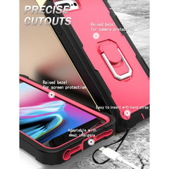 PC + Gummi 3-lagige stoßfeste Schutzhülle mit drehbarem Halter, für iPhone 8 Plus / 7 Plus, für iPhone 11, für iPhone 11 Pro