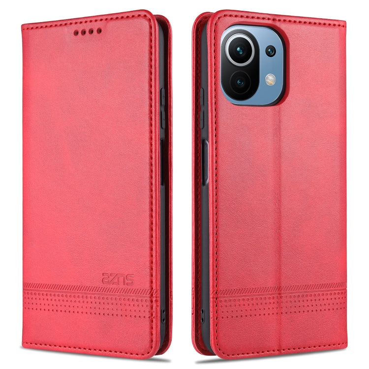 AZNS Magnetic Calf Texture Horizontal Flip Leather Case with Card Slots & Holder & Wallet, For OPPO A54 4G, For OPPO A94 5G, For OPPO A95 5G, For Xiaomi Mi 11 Lite AZNS Magnetic Calf Texture Horizontal Flip Leather Case with Card Slots & Holder & Wallet, For OPPO A54 4G, For OPPO A94 5G, For OPPO A95 5G, For Xiaomi Mi 11 Lite