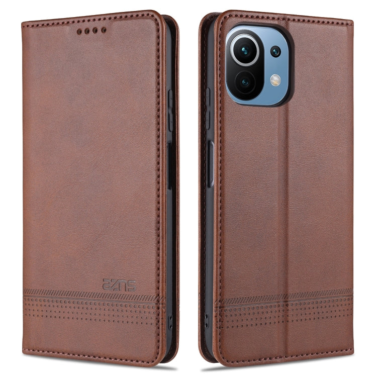 AZNS Magnetic Calf Texture Horizontal Flip Leather Case with Card Slots & Holder & Wallet, For OPPO A54 4G, For OPPO A94 5G, For OPPO A95 5G, For Xiaomi Mi 11 Lite AZNS Magnetic Calf Texture Horizontal Flip Leather Case with Card Slots & Holder & Wallet, For OPPO A54 4G, For OPPO A94 5G, For OPPO A95 5G, For Xiaomi Mi 11 Lite