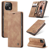 CaseMe 013 Multifunctional Horizontal Flip Leather Case, with Card Slot & Holder & Wallet, For Xiaomi Mi 11 Lite, For Samsung Galaxy S21 FE