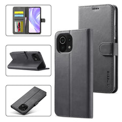 LC.IMEEKE Calf Texture Horizontal Flip Leather Case, with Holder & Card Slots & Wallet, For Xiaomi Mi 11 Lite, For Samsung Galaxy A82