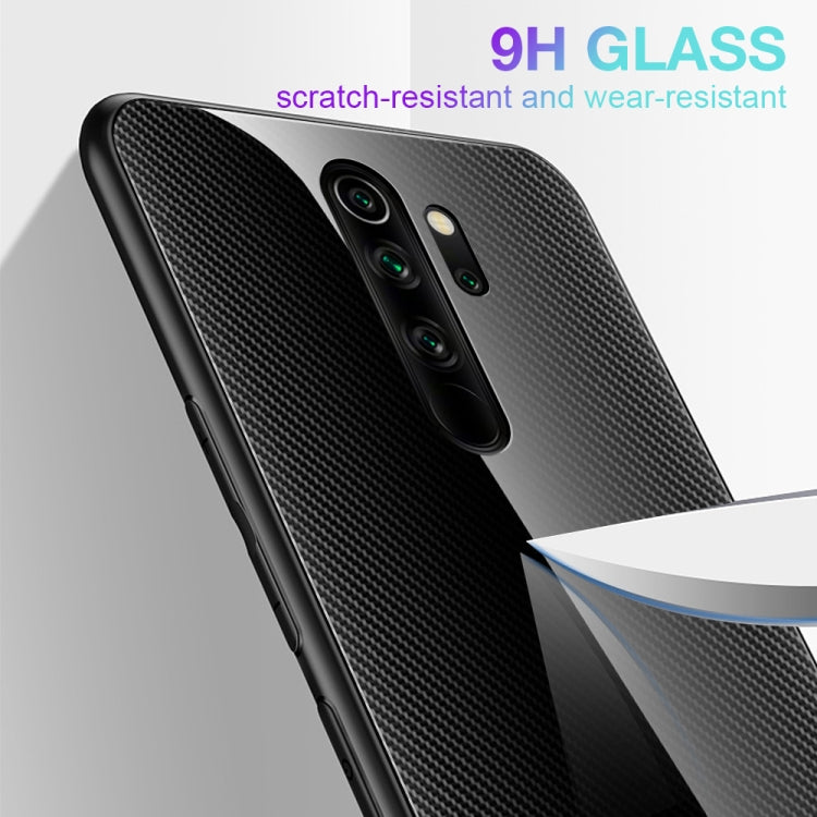 Carbon Fiber Texture Gradient Color Glass Case, For Xiaomi Redmi Note 8 Pro, For Xiaomi Redmi Note 8, For iPhone 11 Pro Max, For iPhone 11 Carbon Fiber Texture Gradient Color Glass Case, For Xiaomi Redmi Note 8 Pro, For Xiaomi Redmi Note 8, For iPhone 11 Pro Max, For iPhone 11