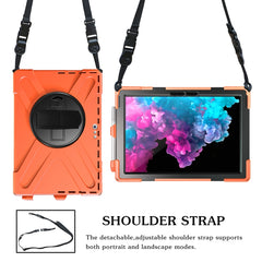 Shockproof Colorful Silicone + PC Protective Case with Holder & Hand Strap & Pen Slot