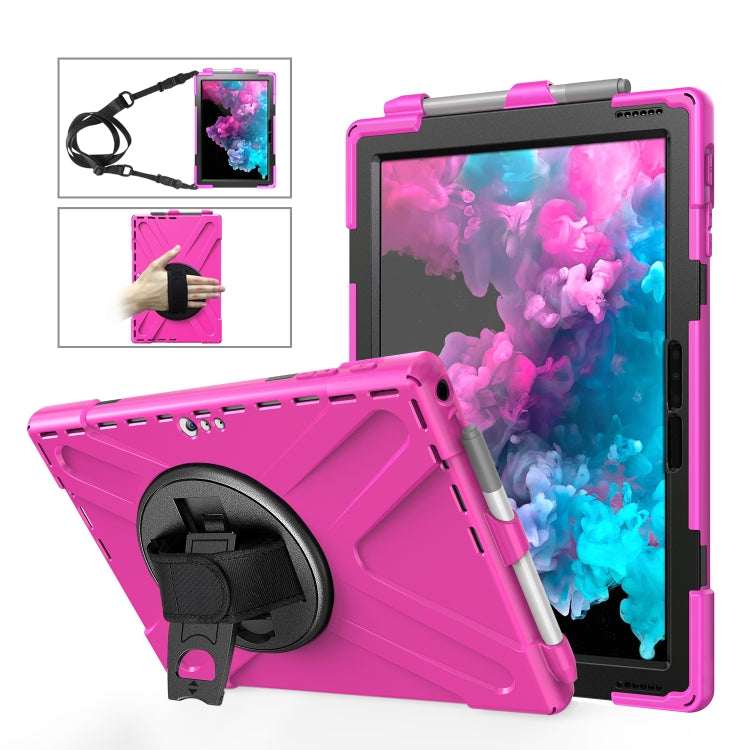 Shockproof Colorful Silicone + PC Protective Case with Holder & Hand Strap & Pen Slot Shockproof Colorful Silicone + PC Protective Case with Holder & Hand Strap & Pen Slot