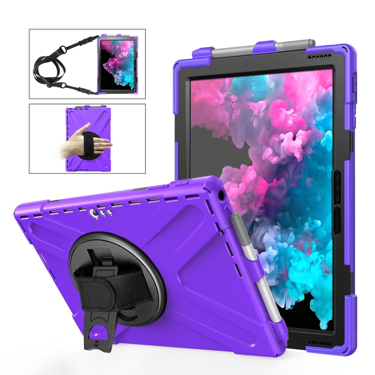 Shockproof Colorful Silicone + PC Protective Case with Holder & Hand Strap & Pen Slot Shockproof Colorful Silicone + PC Protective Case with Holder & Hand Strap & Pen Slot
