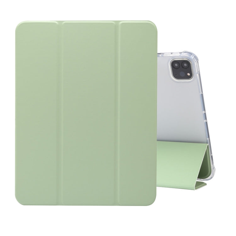 Funda de piel sintética transparente con tapa horizontal, tres pliegues, con textura de piel prensada eléctrica, a prueba de golpes, con soporte, ranura para bolígrafo y función de suspensión/activación, para iPad Pro 11 (2021) Funda de piel sintética transparente con tapa horizontal, tres pliegues, con textura de piel prensada eléctrica, a prueba de golpes, con soporte, ranura para bolígrafo y función de suspensión/activación, para iPad Pro 11 (2021)