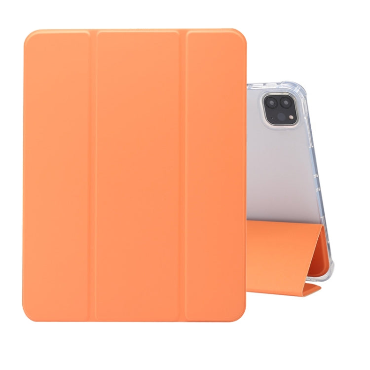 Funda de piel sintética transparente con tapa horizontal, tres pliegues, con textura de piel prensada eléctrica, a prueba de golpes, con soporte, ranura para bolígrafo y función de suspensión/activación, para iPad Pro 11 (2021) Funda de piel sintética transparente con tapa horizontal, tres pliegues, con textura de piel prensada eléctrica, a prueba de golpes, con soporte, ranura para bolígrafo y función de suspensión/activación, para iPad Pro 11 (2021)
