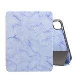 Marble Texture Horizontal Flip Leather Case with Three-folding Holder & Sleep / Wake-up Function