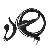 RETEVIS R-111 G Type PTT Adjustable Volume Earphone Microphone for H-777/RT-5R/RT1/RT2/RT5, R-111 K Head