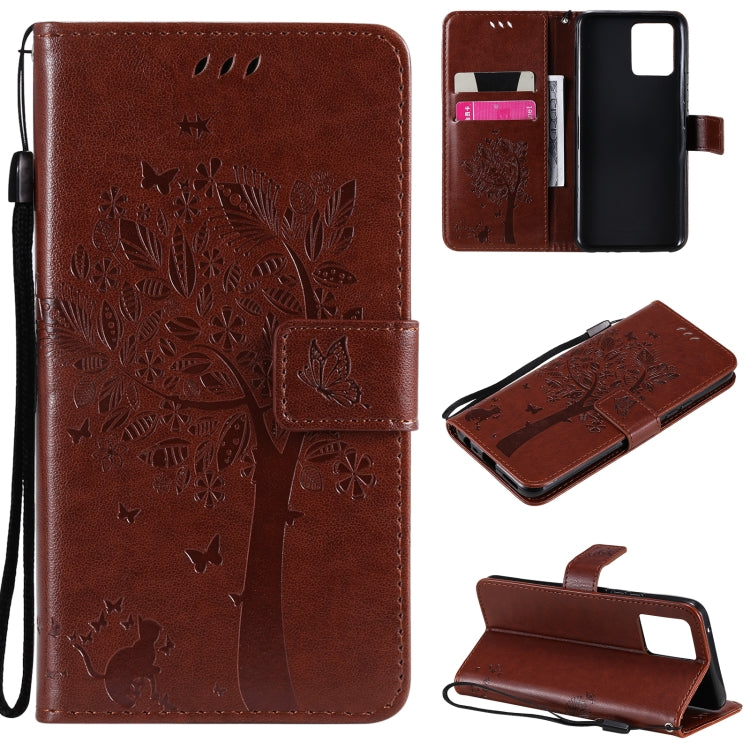 Tree & Cat Pattern Pressed Printing Horizontal Flip PU Leather Case with Holder & Card Slots & Wallet & Lanyard, For OPPO Realme 8 4G / Realme 8 Pro 4G, For OPPO Realme V13 5G / Realme 8 5G Tree & Cat Pattern Pressed Printing Horizontal Flip PU Leather Case with Holder & Card Slots & Wallet & Lanyard, For OPPO Realme 8 4G / Realme 8 Pro 4G, For OPPO Realme V13 5G / Realme 8 5G