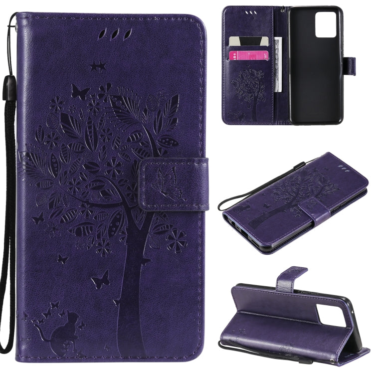 Tree & Cat Pattern Pressed Printing Horizontal Flip PU Leather Case with Holder & Card Slots & Wallet & Lanyard, For OPPO Realme 8 4G / Realme 8 Pro 4G, For OPPO Realme V13 5G / Realme 8 5G Tree & Cat Pattern Pressed Printing Horizontal Flip PU Leather Case with Holder & Card Slots & Wallet & Lanyard, For OPPO Realme 8 4G / Realme 8 Pro 4G, For OPPO Realme V13 5G / Realme 8 5G