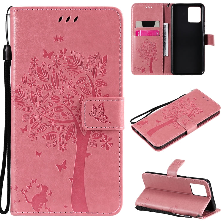 Tree & Cat Pattern Pressed Printing Horizontal Flip PU Leather Case with Holder & Card Slots & Wallet & Lanyard, For OPPO Realme 8 4G / Realme 8 Pro 4G, For OPPO Realme V13 5G / Realme 8 5G Tree & Cat Pattern Pressed Printing Horizontal Flip PU Leather Case with Holder & Card Slots & Wallet & Lanyard, For OPPO Realme 8 4G / Realme 8 Pro 4G, For OPPO Realme V13 5G / Realme 8 5G