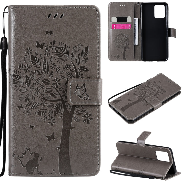 Tree & Cat Pattern Pressed Printing Horizontal Flip PU Leather Case with Holder & Card Slots & Wallet & Lanyard, For OPPO Realme 8 4G / Realme 8 Pro 4G, For OPPO Realme V13 5G / Realme 8 5G Tree & Cat Pattern Pressed Printing Horizontal Flip PU Leather Case with Holder & Card Slots & Wallet & Lanyard, For OPPO Realme 8 4G / Realme 8 Pro 4G, For OPPO Realme V13 5G / Realme 8 5G