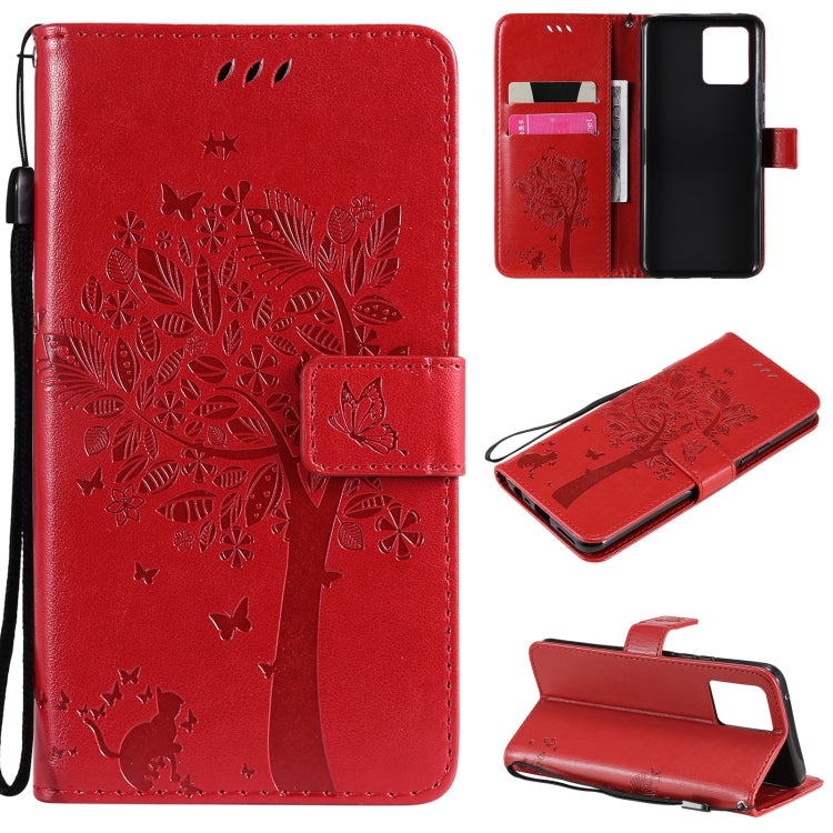 Tree & Cat Pattern Pressed Printing Horizontal Flip PU Leather Case with Holder & Card Slots & Wallet & Lanyard, For OPPO Realme 8 4G / Realme 8 Pro 4G, For OPPO Realme V13 5G / Realme 8 5G Tree & Cat Pattern Pressed Printing Horizontal Flip PU Leather Case with Holder & Card Slots & Wallet & Lanyard, For OPPO Realme 8 4G / Realme 8 Pro 4G, For OPPO Realme V13 5G / Realme 8 5G
