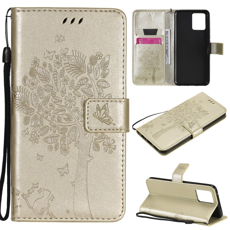 Tree & Cat Pattern Pressed Printing Horizontal Flip PU Leather Case with Holder & Card Slots & Wallet & Lanyard, For OPPO Realme 8 4G / Realme 8 Pro 4G, For OPPO Realme V13 5G / Realme 8 5G Tree & Cat Pattern Pressed Printing Horizontal Flip PU Leather Case with Holder & Card Slots & Wallet & Lanyard, For OPPO Realme 8 4G / Realme 8 Pro 4G, For OPPO Realme V13 5G / Realme 8 5G