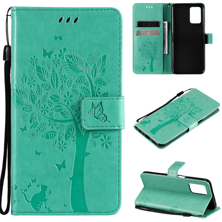 Tree & Cat Pattern Pressed Printing Horizontal Flip PU Leather Case with Holder & Card Slots & Wallet & Lanyard, For OPPO Realme 8 4G / Realme 8 Pro 4G, For OPPO Realme V13 5G / Realme 8 5G Tree & Cat Pattern Pressed Printing Horizontal Flip PU Leather Case with Holder & Card Slots & Wallet & Lanyard, For OPPO Realme 8 4G / Realme 8 Pro 4G, For OPPO Realme V13 5G / Realme 8 5G