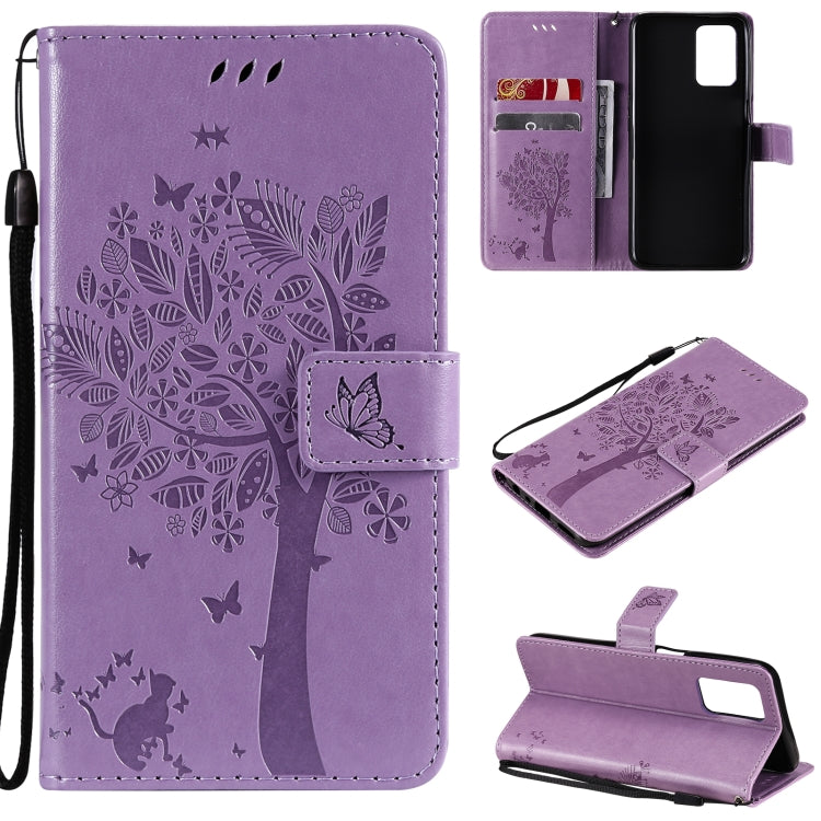 Tree & Cat Pattern Pressed Printing Horizontal Flip PU Leather Case with Holder & Card Slots & Wallet & Lanyard, For OPPO Realme 8 4G / Realme 8 Pro 4G, For OPPO Realme V13 5G / Realme 8 5G Tree & Cat Pattern Pressed Printing Horizontal Flip PU Leather Case with Holder & Card Slots & Wallet & Lanyard, For OPPO Realme 8 4G / Realme 8 Pro 4G, For OPPO Realme V13 5G / Realme 8 5G