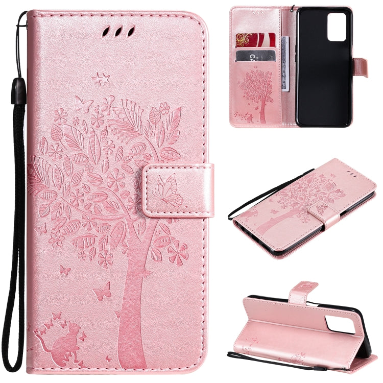 Tree & Cat Pattern Pressed Printing Horizontal Flip PU Leather Case with Holder & Card Slots & Wallet & Lanyard, For OPPO Realme 8 4G / Realme 8 Pro 4G, For OPPO Realme V13 5G / Realme 8 5G Tree & Cat Pattern Pressed Printing Horizontal Flip PU Leather Case with Holder & Card Slots & Wallet & Lanyard, For OPPO Realme 8 4G / Realme 8 Pro 4G, For OPPO Realme V13 5G / Realme 8 5G