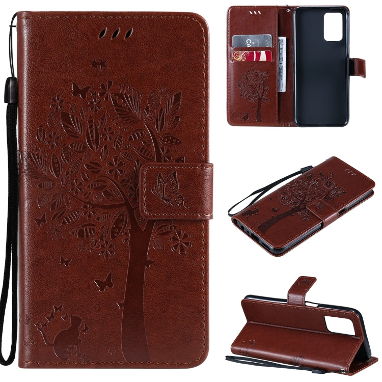 Tree & Cat Pattern Pressed Printing Horizontal Flip PU Leather Case with Holder & Card Slots & Wallet & Lanyard, For OPPO Realme 8 4G / Realme 8 Pro 4G, For OPPO Realme V13 5G / Realme 8 5G Tree & Cat Pattern Pressed Printing Horizontal Flip PU Leather Case with Holder & Card Slots & Wallet & Lanyard, For OPPO Realme 8 4G / Realme 8 Pro 4G, For OPPO Realme V13 5G / Realme 8 5G