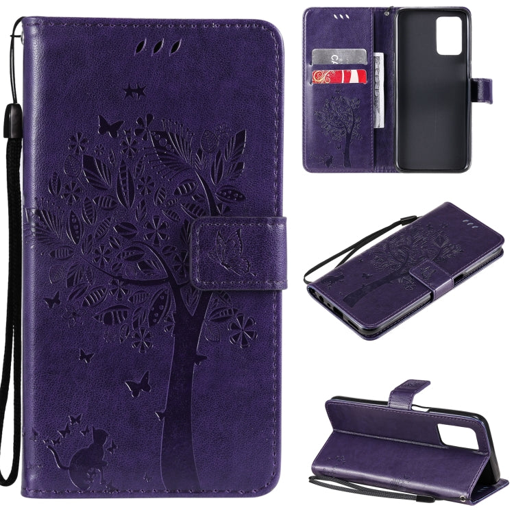 Tree & Cat Pattern Pressed Printing Horizontal Flip PU Leather Case with Holder & Card Slots & Wallet & Lanyard, For OPPO Realme 8 4G / Realme 8 Pro 4G, For OPPO Realme V13 5G / Realme 8 5G Tree & Cat Pattern Pressed Printing Horizontal Flip PU Leather Case with Holder & Card Slots & Wallet & Lanyard, For OPPO Realme 8 4G / Realme 8 Pro 4G, For OPPO Realme V13 5G / Realme 8 5G