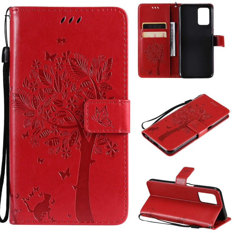 Tree & Cat Pattern Pressed Printing Horizontal Flip PU Leather Case with Holder & Card Slots & Wallet & Lanyard, For OPPO Realme 8 4G / Realme 8 Pro 4G, For OPPO Realme V13 5G / Realme 8 5G Tree & Cat Pattern Pressed Printing Horizontal Flip PU Leather Case with Holder & Card Slots & Wallet & Lanyard, For OPPO Realme 8 4G / Realme 8 Pro 4G, For OPPO Realme V13 5G / Realme 8 5G