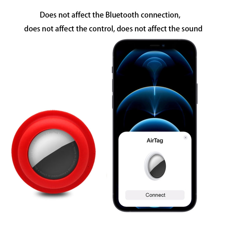 Adsorption Type Anti-scratch Silicone Shockproof Protective Cover Case, For AirTag Adsorption Type Anti-scratch Silicone Shockproof Protective Cover Case, For AirTag