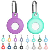 Anti-scratch Silicone Shockproof Protective Cover Case with Carabiner, For AirTag