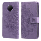 7-petal Flowers Embossing Pattern Horizontal Flip PU Leather Case with Holder & Card Slots & Wallet & Photo Frame, For Xiaomi Redmi Note 9T 5G / Note 9 5G (CN Version), For Xiaomi Redmi Note 9 4G (Foreign Version) / Mi 10X 4G