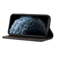 Barocke, einfache horizontale Klapphülle aus Leder, mit Halter & Kartenfächern & Geldbörse, für iPhone 11, für iPhone 11 Pro, für iPhone 11 Pro Max, für iPhone XS / X, für iPhone SE 2022 / SE 2020 / 8 / 7, für iPhone 8 Plus / 7 Plus