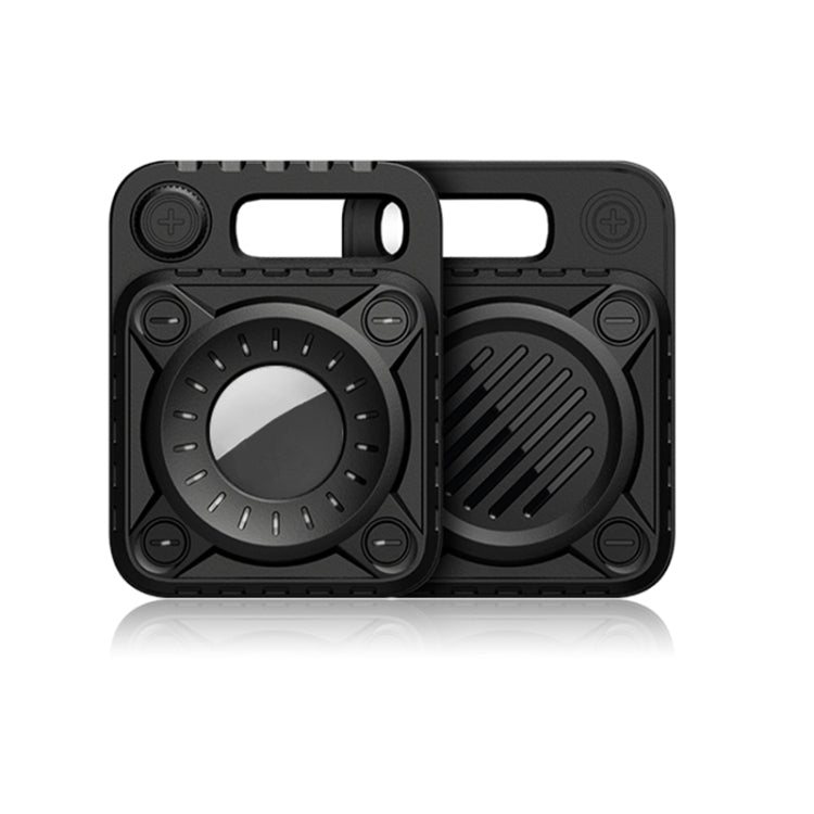 Kratzfeste, stoßfeste TPU-Schutzhülle mit Schlüsselanhänger-Hakenschlaufe für AirTag, Armor, Punk Armor