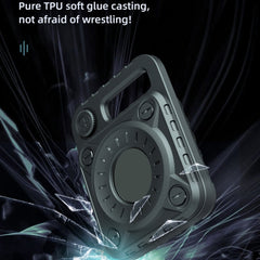 Kratzfeste, stoßfeste TPU-Schutzhülle mit Schlüsselanhänger-Hakenschlaufe für AirTag, Armor, Punk Armor