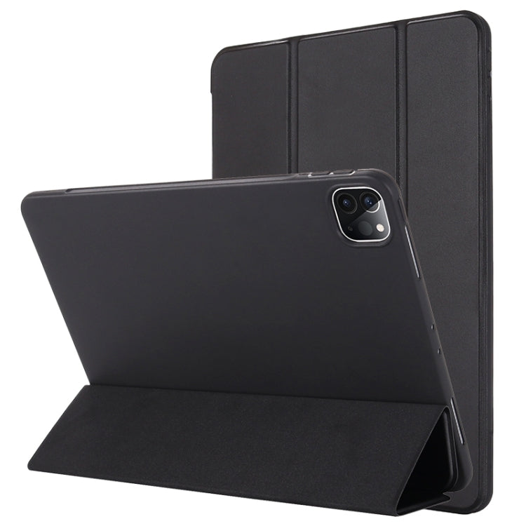 Funda de piel sintética con tapa horizontal y tres pliegues para iPad Pro 11 (2021)/(2020), para iPad Pro 11 (2021)/(2020) Funda de piel sintética con tapa horizontal y tres pliegues para iPad Pro 11 (2021)/(2020), para iPad Pro 11 (2021)/(2020)
