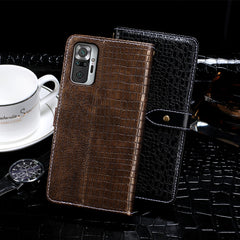 idewei Crocodile Texture Horizontal Flip Leather Case with Holder & Card Slots & Wallet