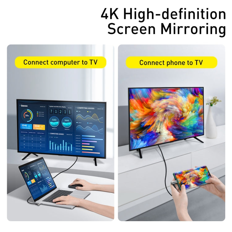 Baseus CATPN-01 100W 5A PD3.1 Gen2 USB-C / Type-C to USB-C / Type-C HD Same Screen Coaxial Hammer Cable, Cable Length: 1.5m Baseus CATPN-01 100W 5A PD3.1 Gen2 USB-C / Type-C to USB-C / Type-C HD Same Screen Coaxial Hammer Cable, Cable Length: 1.5m