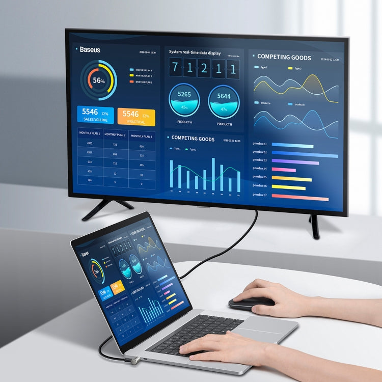 Baseus CATPN-01 100W 5A PD3.1 Gen2 USB-C / Type-C to USB-C / Type-C HD Same Screen Coaxial Hammer Cable, Cable Length: 1.5m Baseus CATPN-01 100W 5A PD3.1 Gen2 USB-C / Type-C to USB-C / Type-C HD Same Screen Coaxial Hammer Cable, Cable Length: 1.5m