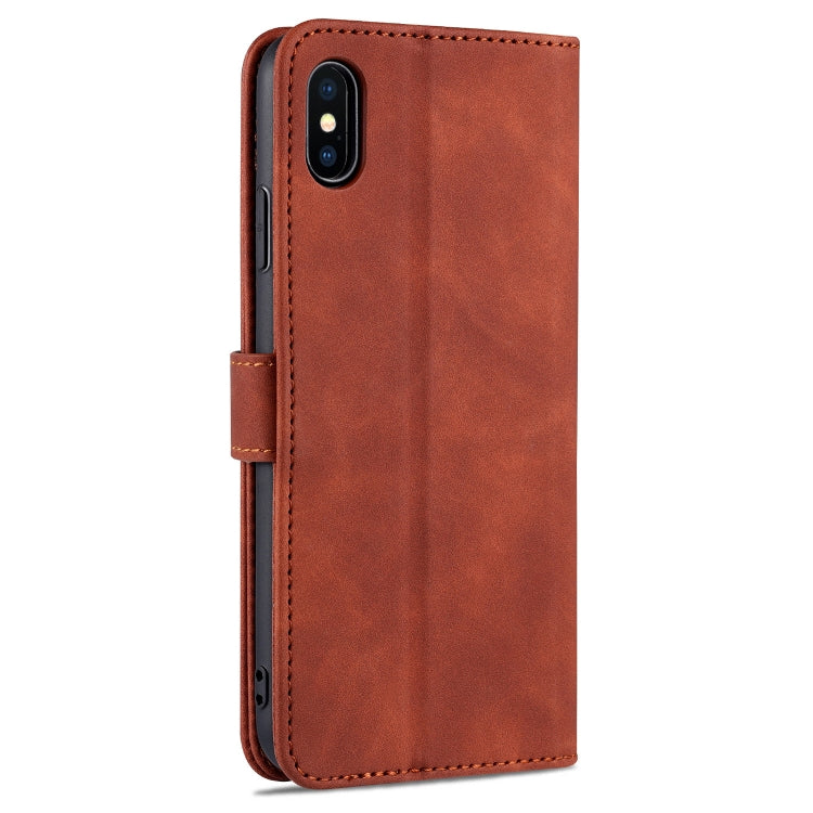 AZNS Skin Feel Calf Texture Horizontal Flip Leather Case with Card Slots & Holder & Wallet, For iPhone XS Max, For iPhone XR AZNS Skin Feel Calf Texture Horizontal Flip Leather Case with Card Slots & Holder & Wallet, For iPhone XS Max, For iPhone XR
