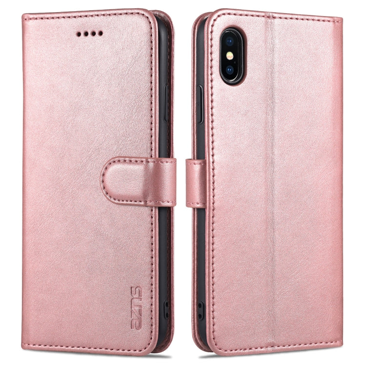 AZNS Skin Feel Calf Texture Horizontal Flip Leather Case with Card Slots & Holder & Wallet, For iPhone XS Max, For iPhone XR AZNS Skin Feel Calf Texture Horizontal Flip Leather Case with Card Slots & Holder & Wallet, For iPhone XS Max, For iPhone XR