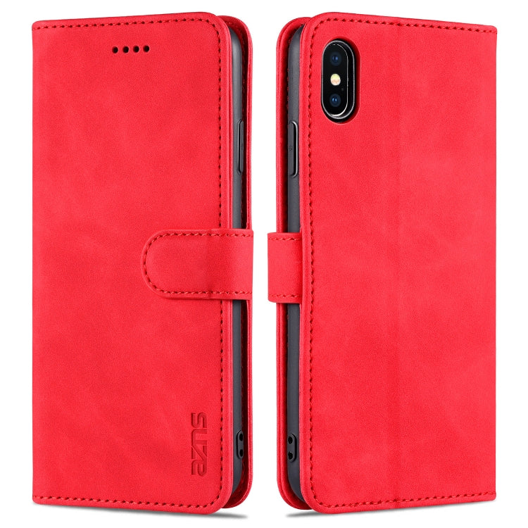 AZNS Skin Feel Calf Texture Horizontal Flip Leather Case with Card Slots & Holder & Wallet, For iPhone XS Max, For iPhone XR AZNS Skin Feel Calf Texture Horizontal Flip Leather Case with Card Slots & Holder & Wallet, For iPhone XS Max, For iPhone XR