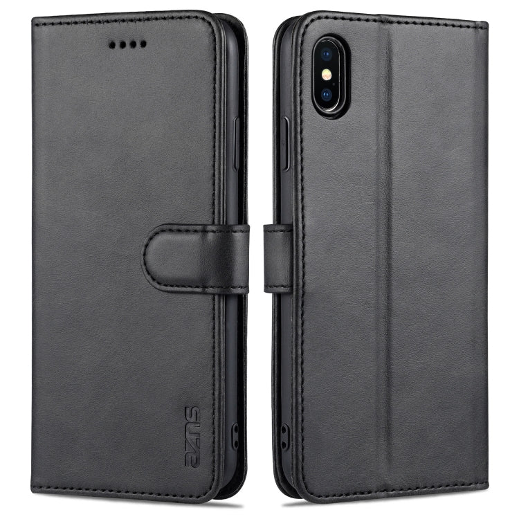 AZNS Skin Feel Calf Texture Horizontal Flip Leather Case with Card Slots & Holder & Wallet, For iPhone XS Max, For iPhone XR AZNS Skin Feel Calf Texture Horizontal Flip Leather Case with Card Slots & Holder & Wallet, For iPhone XS Max, For iPhone XR
