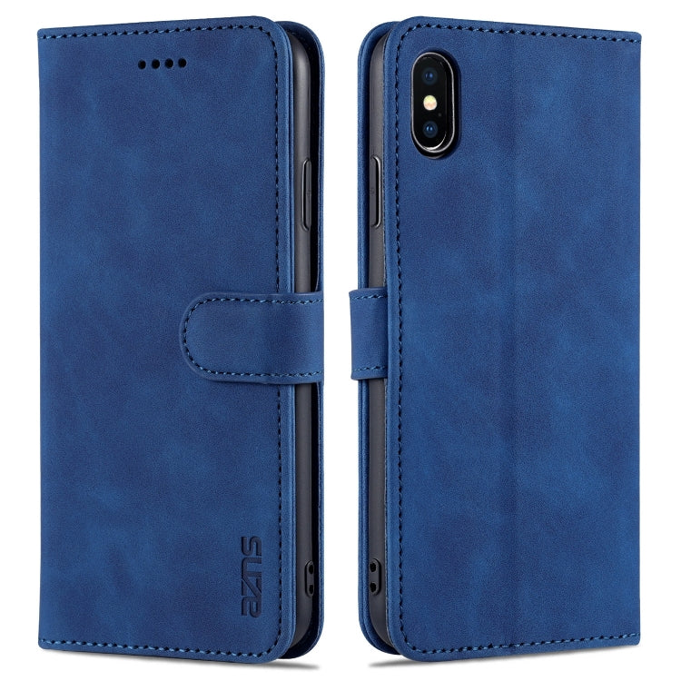 AZNS Skin Feel Calf Texture Horizontal Flip Leather Case with Card Slots & Holder & Wallet, For iPhone XS Max, For iPhone XR AZNS Skin Feel Calf Texture Horizontal Flip Leather Case with Card Slots & Holder & Wallet, For iPhone XS Max, For iPhone XR