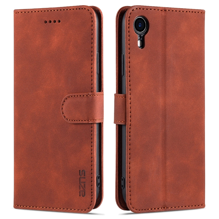 AZNS Skin Feel Calf Texture Horizontal Flip Leather Case with Card Slots & Holder & Wallet, For iPhone XS Max, For iPhone XR AZNS Skin Feel Calf Texture Horizontal Flip Leather Case with Card Slots & Holder & Wallet, For iPhone XS Max, For iPhone XR