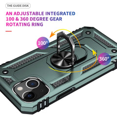 Funda protectora de TPU + PC a prueba de golpes con soporte giratorio de 360 grados, para iPhone 13 mini, para iPhone 13, para iPhone 13 Pro, para iPhone 13 Pro Max