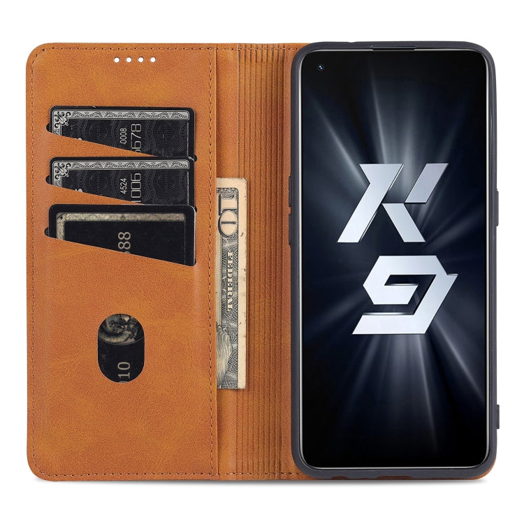 AZNS Magnetic Calf Texture Horizontal Flip Leather Case with Card Slots & Holder & Wallet, For OPPO K9 5G, For OPPO Reno6 / Reno6 Pro AZNS Magnetic Calf Texture Horizontal Flip Leather Case with Card Slots & Holder & Wallet, For OPPO K9 5G, For OPPO Reno6 / Reno6 Pro