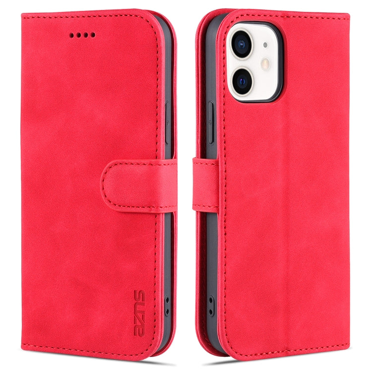 AZNS Skin Feel Calf Texture Horizontal Flip Leather Case with Card Slots & Holder & Wallet, For iPhone 12 / 12 Pro, For iPhone 12 Mini AZNS Skin Feel Calf Texture Horizontal Flip Leather Case with Card Slots & Holder & Wallet, For iPhone 12 / 12 Pro, For iPhone 12 Mini